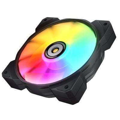 3. COUGAR CGR-CF-MHP12HB3-RGB Computergehäuse-Luftkühler 12 cm Schwarz, Weiß 3 Stück.