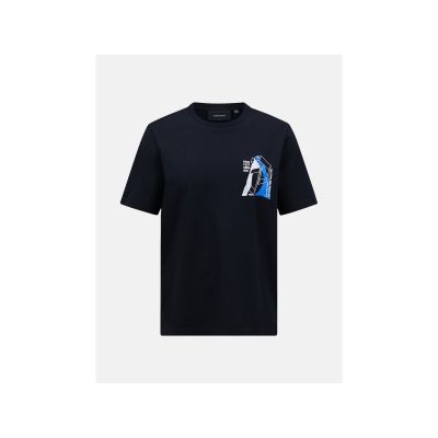 PEAK PERFORMANCE M Original Grafik-T-Shirt Schwarz