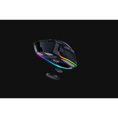 6. Razer Basilisk V3 Pro Maus, rechte Seite, kabellos (RF), Bluetooth, USB Typ-C, optisch, 30000 DPI