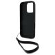 6. DKNY Wrist Strap Stock Logo Hülle für iPhone 16 Pro – Schwarz