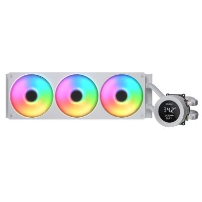 COUGAR CGR-PSDVARGB-W-360 All-in-One-Flüssigkeitskühler für Prozessoren, 12 cm, Weiß
