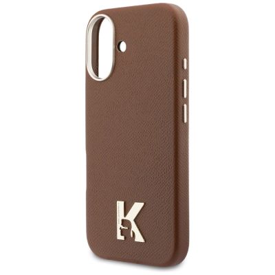 6. Karl Lagerfeld MagSafe Hülle mit Karl-Kopf-Logo für iPhone 17 – Braun