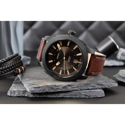 6. FOSSIL Machine FS5972 Herrenuhr + Box