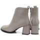 5. Beigefarbene Damen-Ankle-Boots aus Leder mit hohem Absatz, Modell Vinceza 67057