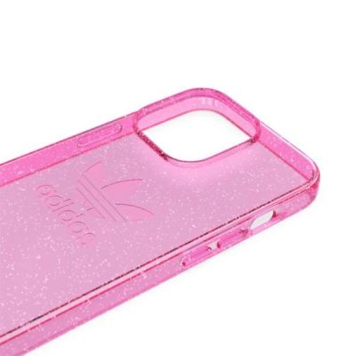 5. Adidas OR Schutzhülle Clear Case Glitter für iPhone 13 Pro / iPhone 13 - Pink