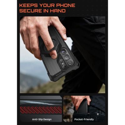 6. Supcase UB Grip Mag MagSafe Hülle für Samsung Galaxy S26 Ultra - Schwarz