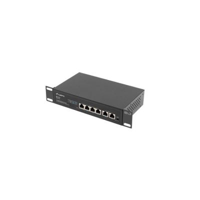 9. LANBERG Switch PoE+ Rack 10"/19" (4x 100 MB/s PoE+, 2x 100 MB/s) RSFE-4P-2FE-60