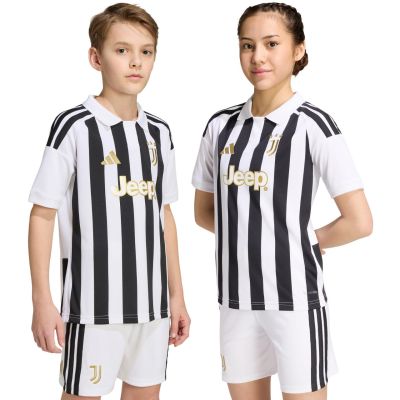 adidas Juventus 26/27 Kinder-Trikot weiß und schwarz KB8836
