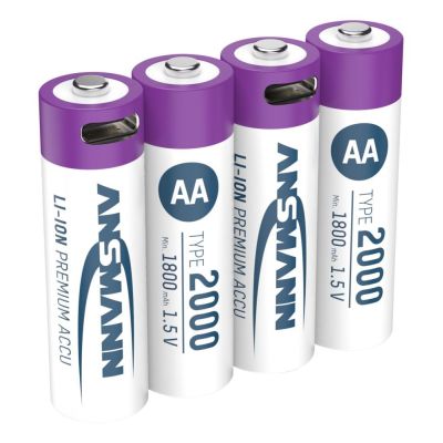 9. Ansmann 1312-0036 Haushaltsbatterie Wiederaufladbare AA-Batterie Lithium-Ionen (Li-Ion)