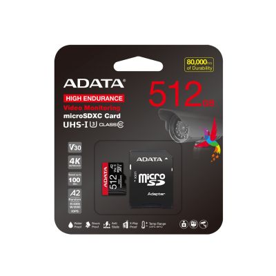 7. ADATA MicroSDXC 512 GB Klasse 10 UHS-I/U3 A2 V30