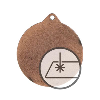 2. Medaille mit Gravur auf Laminat