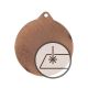 2. Medaille mit Gravur auf Laminat