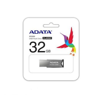 2. USB-Stick ADATA UV250 AUV250-32G-RBK (32 GB; USB 2.0; silber)