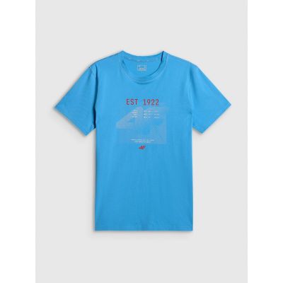 7. Herren-T-Shirt mit Aufdruck, regulär, Größe 4F 4FRSS26TTSHM4039-33S