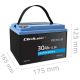 6. LiFePO4 Lithium-Eisenphosphat-Batterie 12,8 V 30 Ah 384 Wh BMS