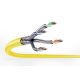 13. DIGITUS Installationskabel Kat. 7A, S/FTP, DCA, AWG 22/1, LSOH, 500 m, gelb, auf Rolle