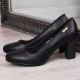 6. Sergio Leone W SK193A schwarze Pumps mit Blockabsatz 