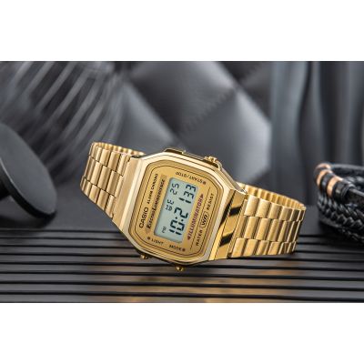 6. Unisex CASIO Vintage-Uhr A168WG-9W + Box