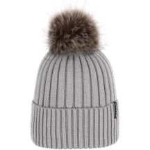 Damenmütze VIKING Hana Pompon Life Style grau, Einheitsgröße