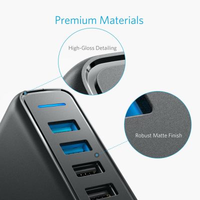 8. Anker PowerPort Speed 5 A2054L11 63W Quick Charge 3.0 USB-Ladegerät