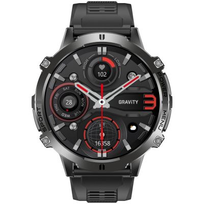 5. Smartwatch Gravity Schwarzes Armband + Armband GT42-1