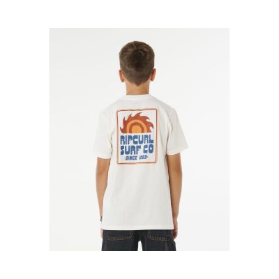 3. RIP CURL Pacific Rinse Sunrise Tee-Boy Weiß