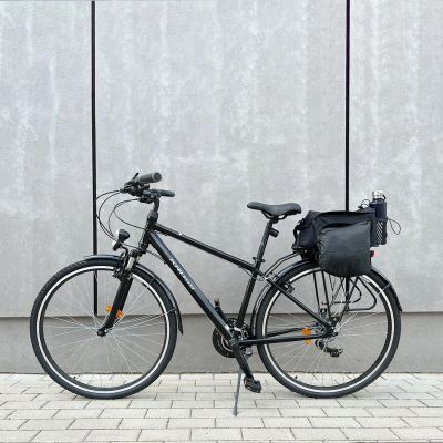 20. Wozinsky Fahrrad-Gepäckträgertasche mit Schultergurt, 9 l (Regenschutz inklusive), Schwarz (WBB22BK)