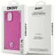 8. DKNY MagSafe-Hülle mit Ledermuster und Metalllogo für iPhone 15/14/13, Rosa