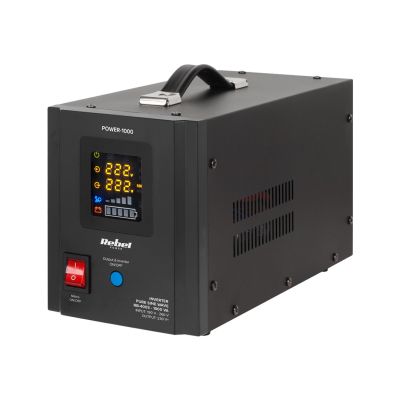 6. Rebel POWER-1000 Unterbrechungsfreie Stromversorgung – Reiner Sinuswellenwandler mit Ladefunktion 12 V 230 V 1000 VA/700 W