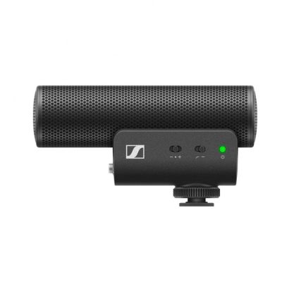4. Sennheiser MKE 400 MOBILE KIT – Kondensatormikrofon, Superniere, ausgestattet mit einem Tiefpassfilter und einem Manfrotto-Stativ
