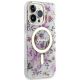 4. Guess GUHMP14LHCFWST iPhone 14 Pro 6,1" transparente Hardcase Flower MagSafe