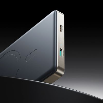 12. Joyroom JR-PBM08 Pro Powerbank 22,5 W 10000 mAh mit kabelloser Ladefunktion und 2x USB-C-Anschlüssen – Titan