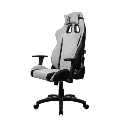 2. Arozzi Soft Fabric | Gaming-Stuhl | Avanti SoftFabric | Leichter Pilkas Konsolen-Gaming-Stuhl mit gepolstertem Sitz