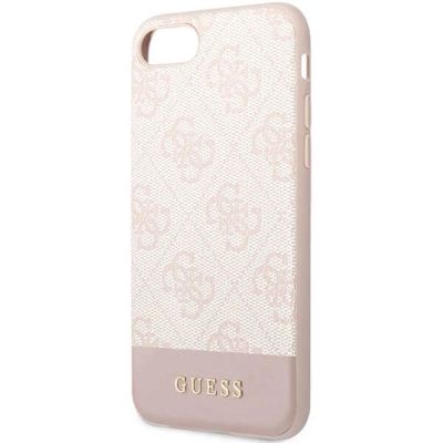 6. Guess GUHCI8G4GLPI iPhone 7/8/SE 2020/ 2022 rosa/rosa Hartschale 4G Stripe Collection