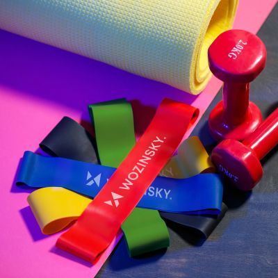 3. Wozinsky WGO-5 Latex-Widerstandsbänder - 5 Stück.