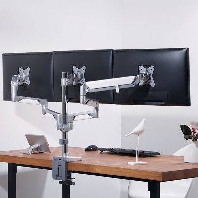 5. LogiLink BP0090 Tischhalterung 17''-32'' 21KG 3 Monitore Silber