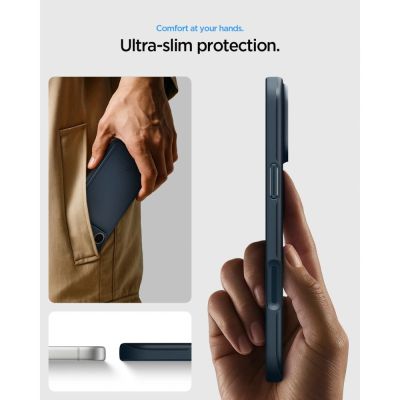 7. Spigen Thin Fit MagSafe Hülle für iPhone 18 Pro Max / 17 Pro Max – Grau