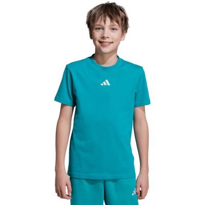 11. adidas Essentials Tee 160 Grünes Kinder-T-Shirt JW0005