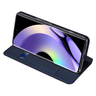 9. Dux Ducis Skin Pro Hülle für Realme 10 Pro Flip Card Wallet Stand Blau