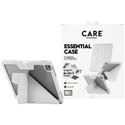 Care by PanzerGlass Y-Fold-Hülle für iPad Air 13" 2024 / 2025 - Hellgrau