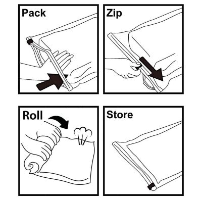 25. Vakuumbeutel zur Aufbewahrung von Kleidung und Bettwäsche 60x80cm ALPINA