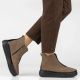 8. Beige Plateau-Ankle-Boots für Damen, Filippo DBT8264