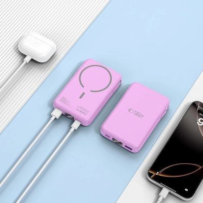 7. Powerbank Tech-Protect PB31 MagSafe 10000mAH - lila