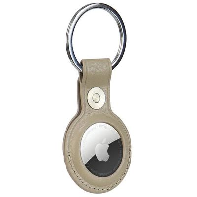 3. Audi AirTag-Hülle aus Kunstleder – Beige