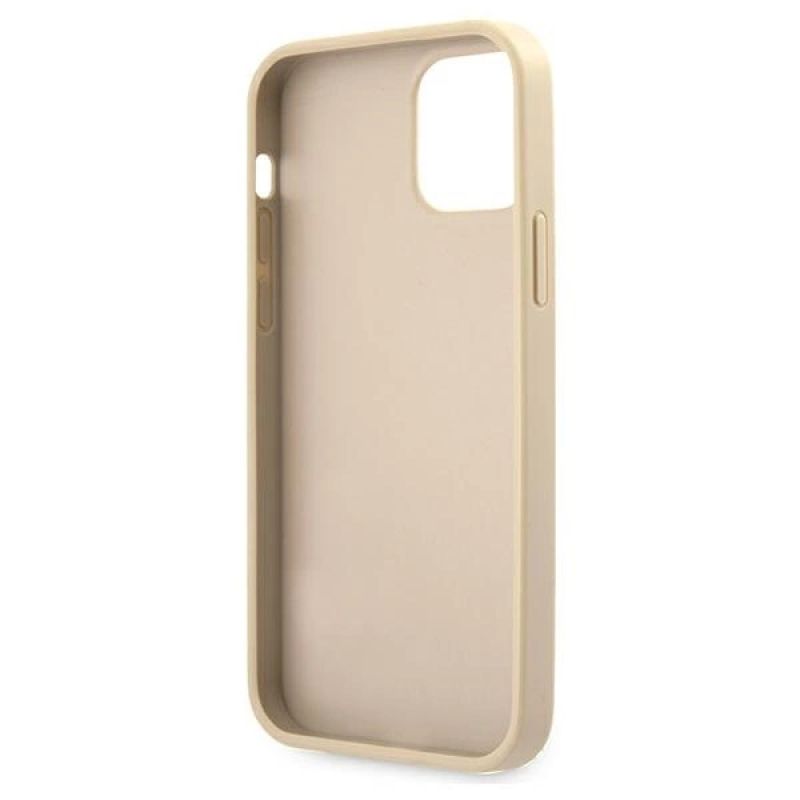 7. Guess GUHCP12MRSAVSLG iPhone 12/12 Pro 6,1" Gold/Gold Hardcase Saffiano Vintage Script