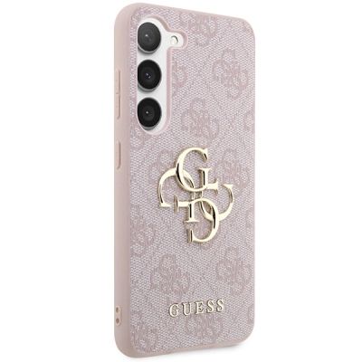 4. Guess GUHCS23S4GMGPI S23 S911 pink/pink Hardcase 4G Big Metal Logo