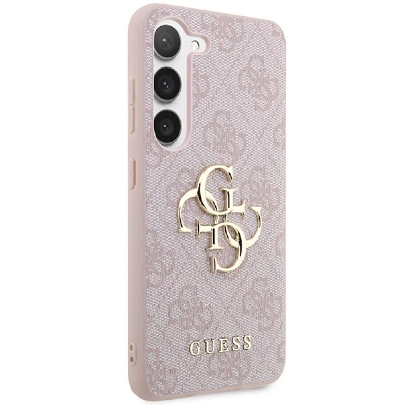 4. Guess GUHCS23S4GMGPI S23 S911 pink/pink Hardcase 4G Big Metal Logo