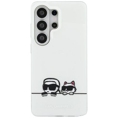 3. Karl Lagerfeld IML Peekaboo Karl&Choupette MagSafe Hülle für Samsung Galaxy S26 Ultra - Transparent