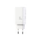 3. Joyroom JR-TG10 65W GaN 2x USB-C + USB-A Wandladegerät mit 100W USB-C - USB-C 1,2m Kabel - weiß