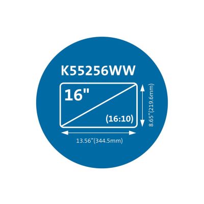 6. Kensington K55256WW Bildschirmfilter für 40,6 cm (16") Laptops, rahmenloser Sichtschutzfilter für Displays